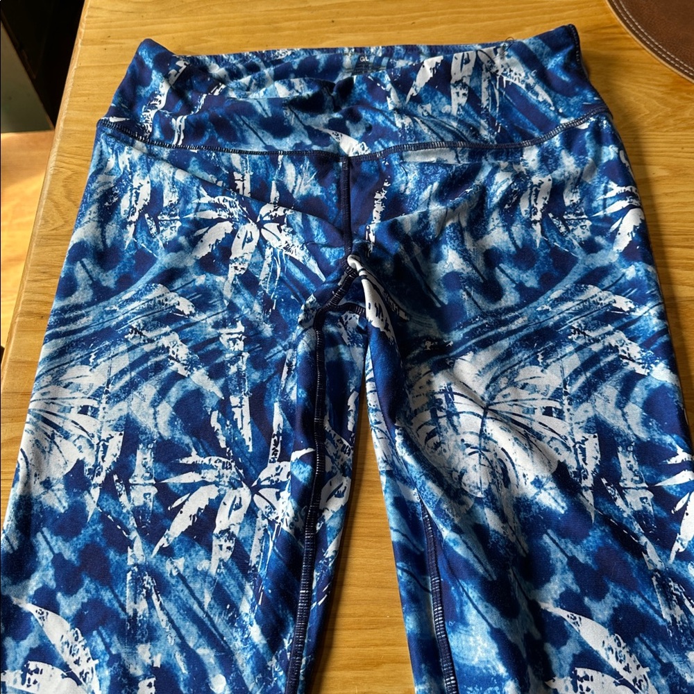 Kyodan Blue Tie-Dye Leggings